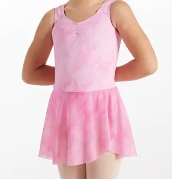 Petite and Mini Leve ONLY: Pinch Front Dress Leotard: Floral