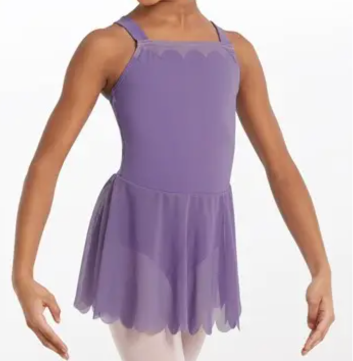 Petite and Mini Level ONLY: Scallop Dress: Purple
