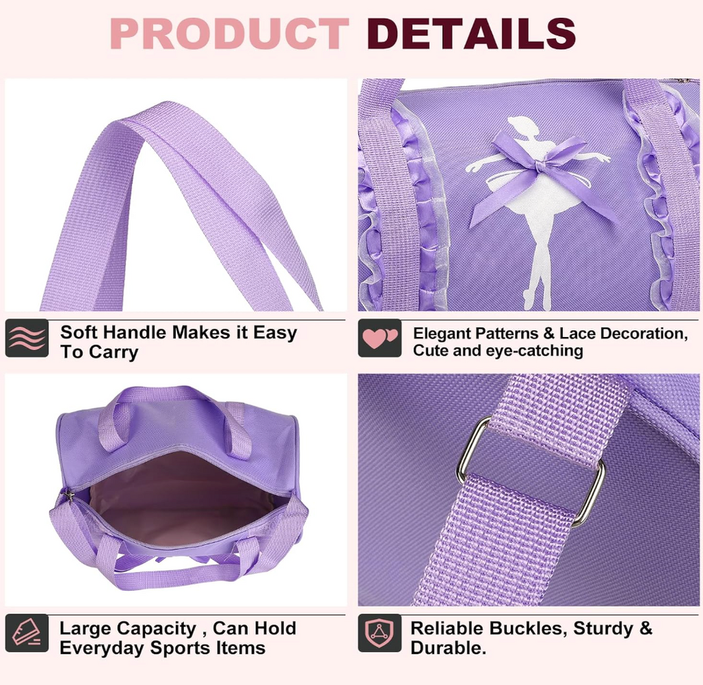 Ballerina Duffel Bag- Purple