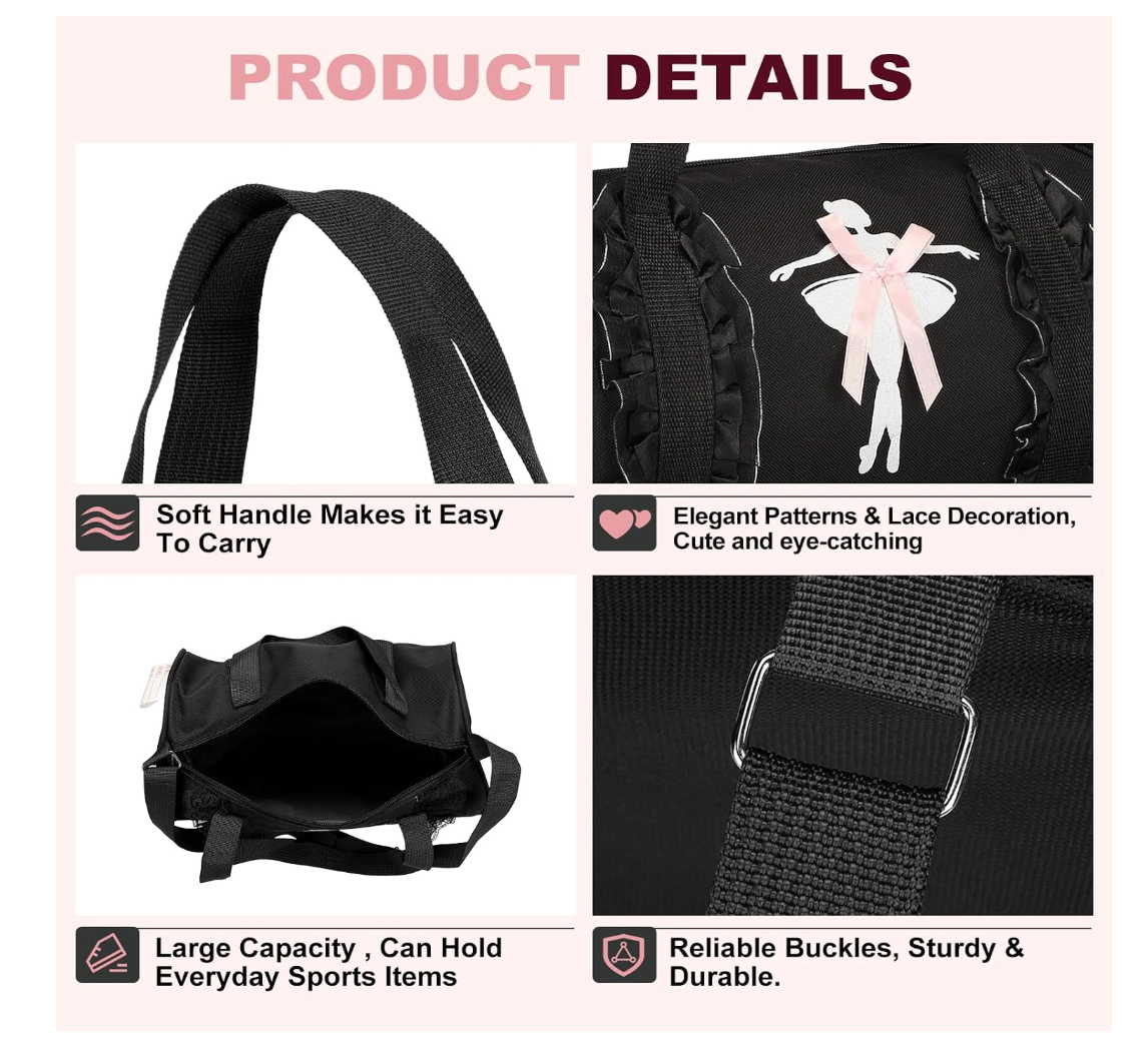 Ballerina Duffel Bag- Black