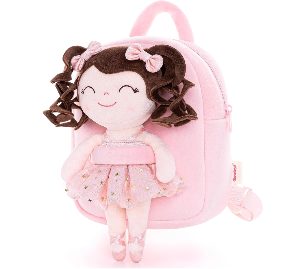 Ballerina Doll Backpack- Light Pink