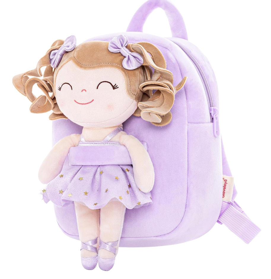 Ballerina Doll Backpack- Purple