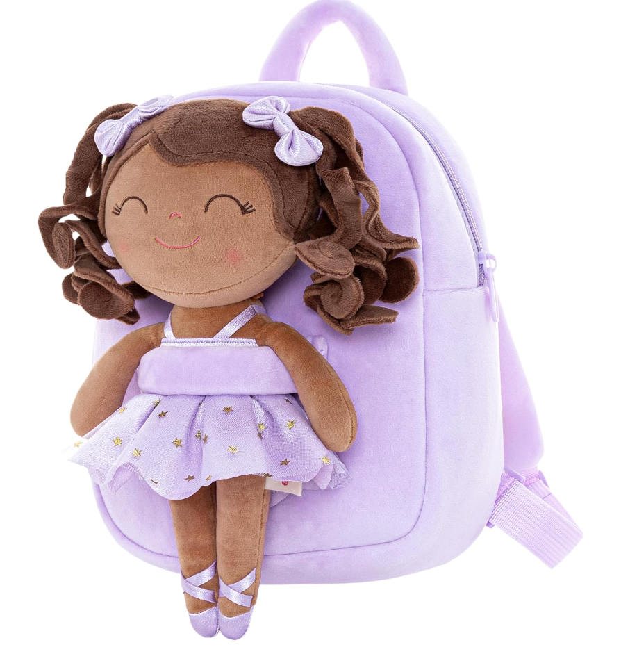 Ballerina Doll Backpack- Purple