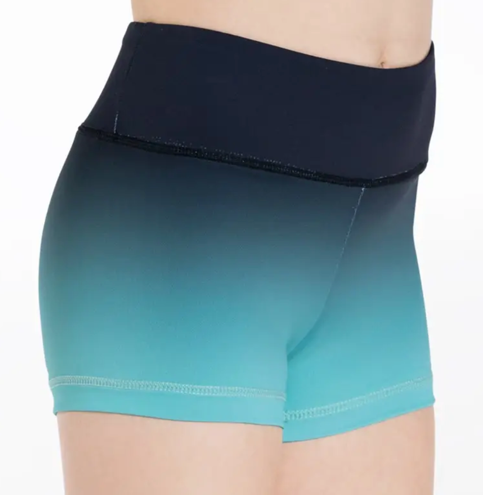 iDance Ombre Shorts- Black/Blue