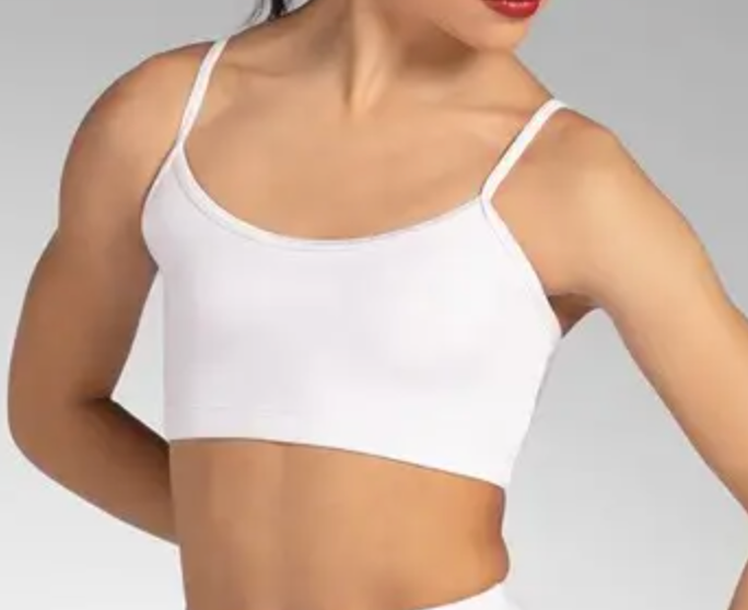 Lustre Bra Top- White