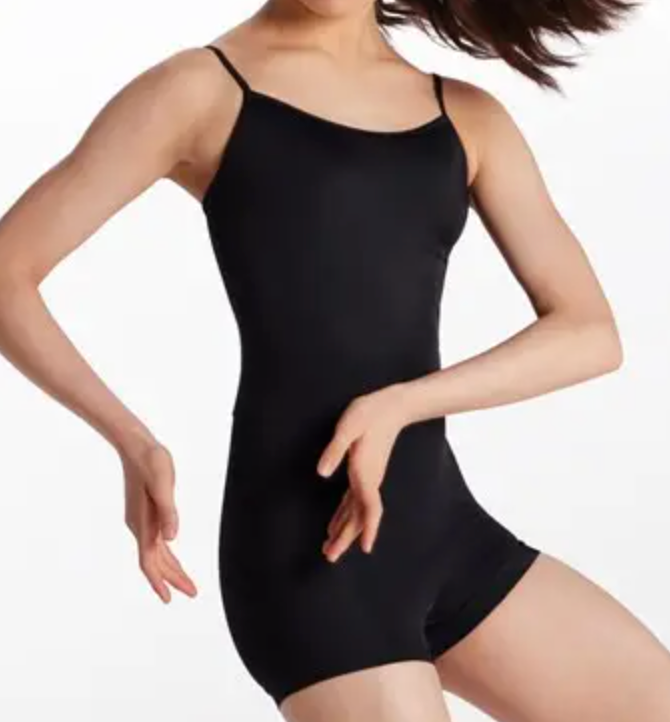 Petite and Mini Level ONLY: Camisole Biketard- Black