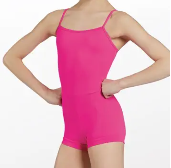 Petite and Mini Level ONLY: Camisole Biketard- Pink
