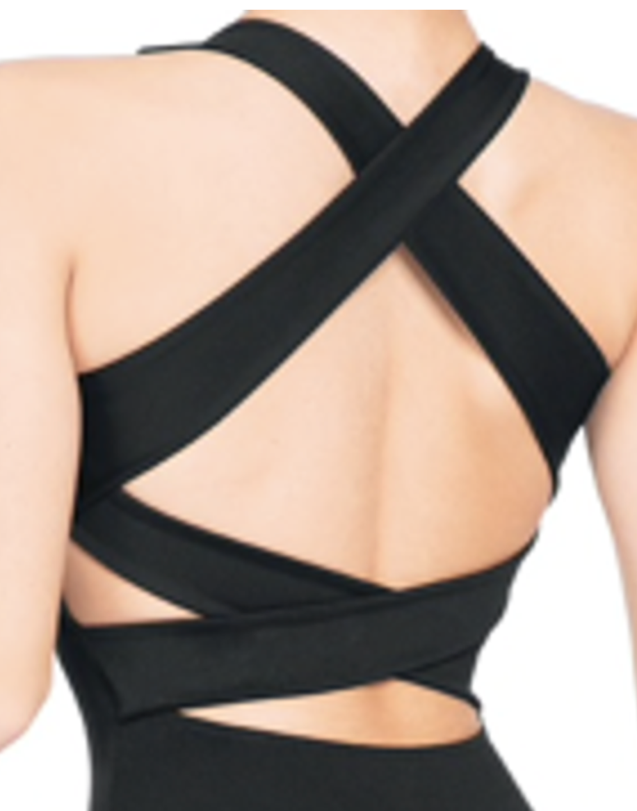 Multi-strap Back Leotard: Black