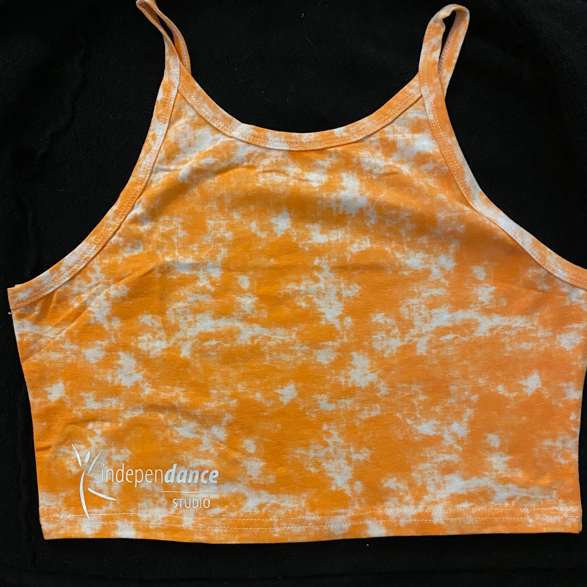 Orange Tie Dye Crop Tank Independance 2155