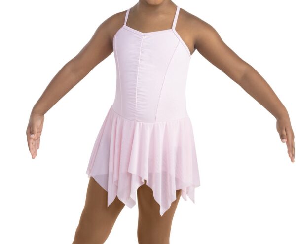Petite and Mini Level ONLY-Camisole Handkerchief Hem Dress- Pink