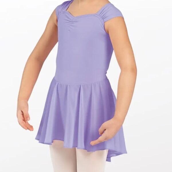 Petite and Mini Level ONLY-Shirred High-Low Dress-Purple